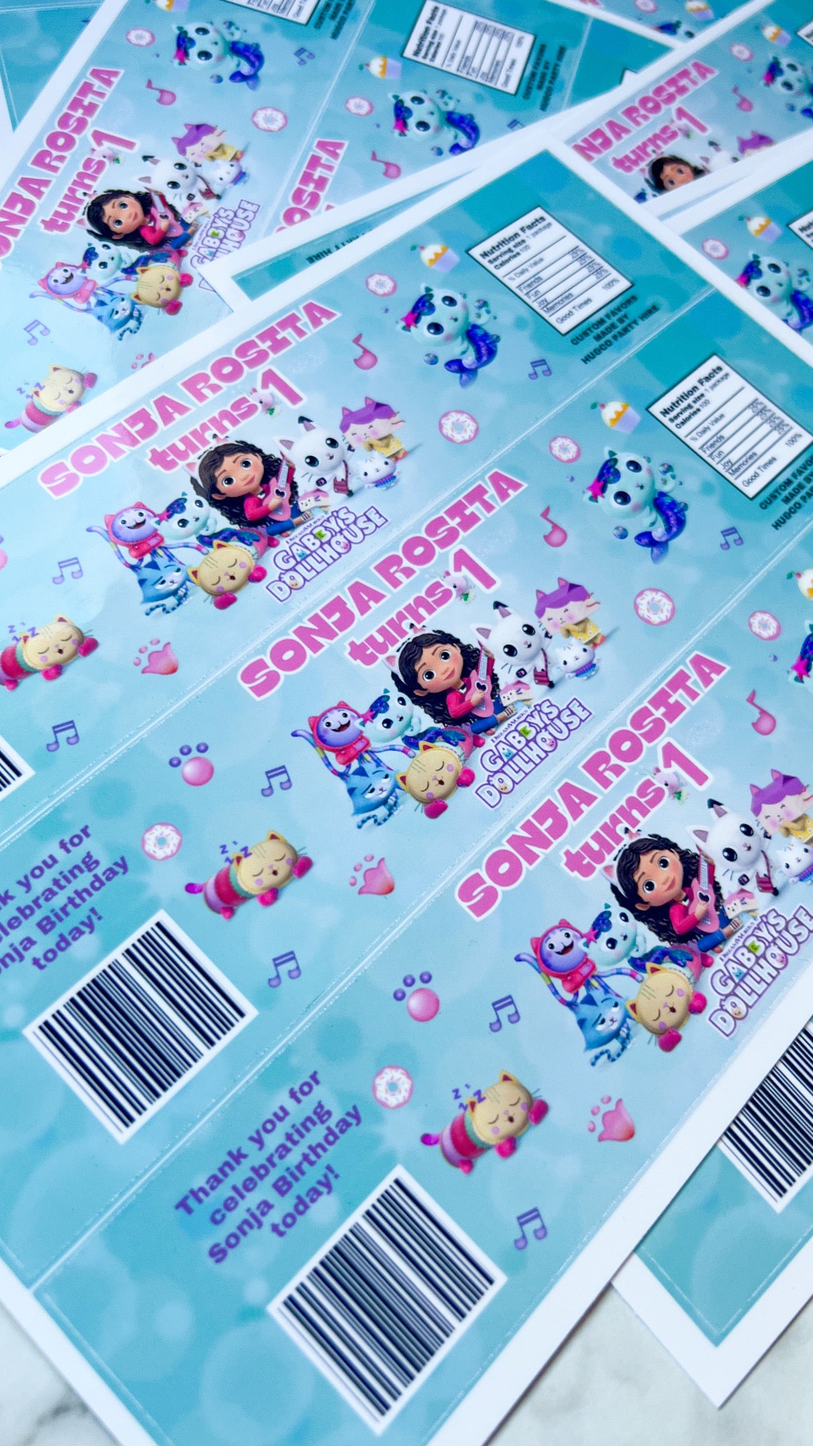 Water Bottle Labels