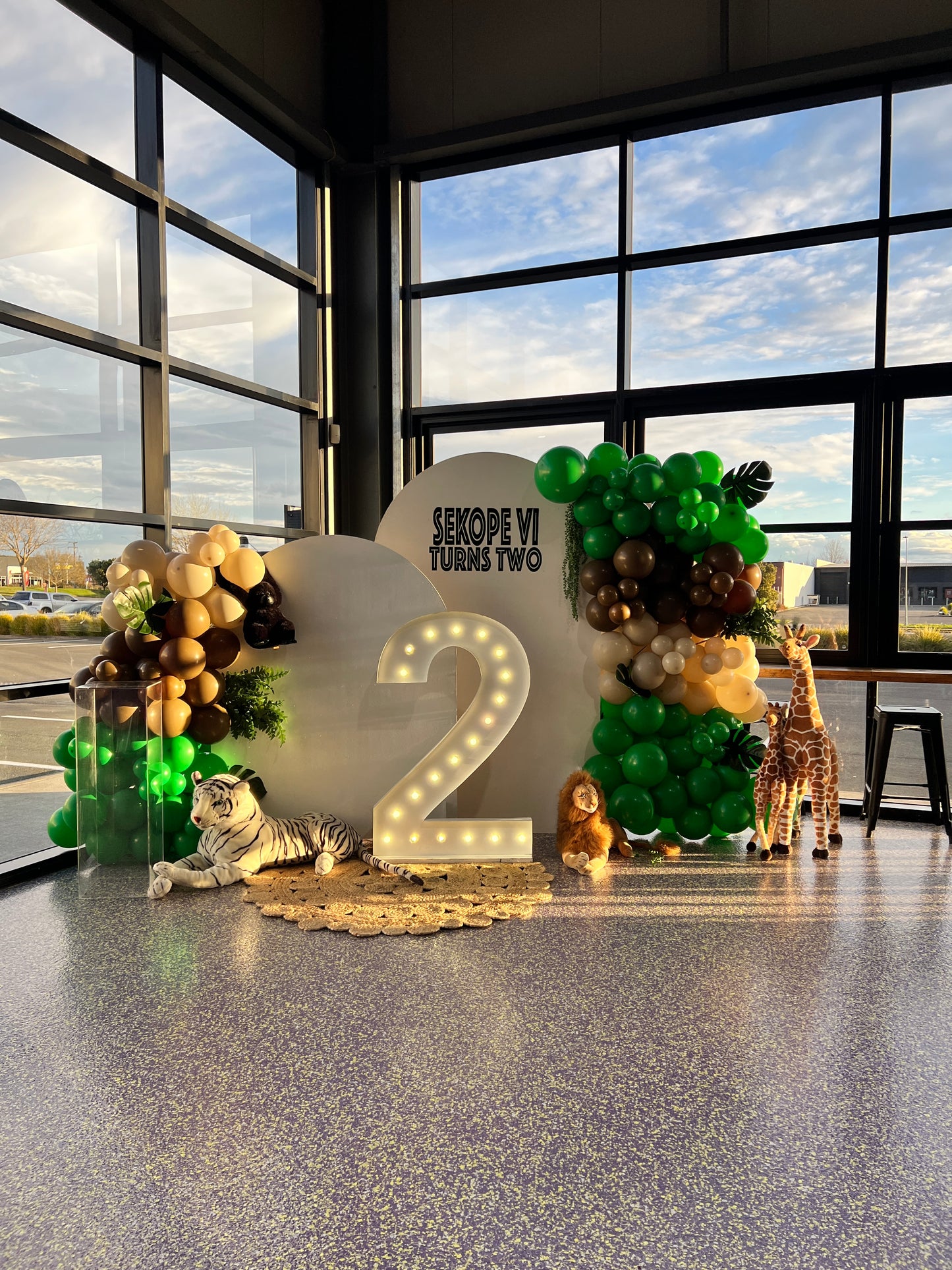 WILD Theme Balloon Backdrop