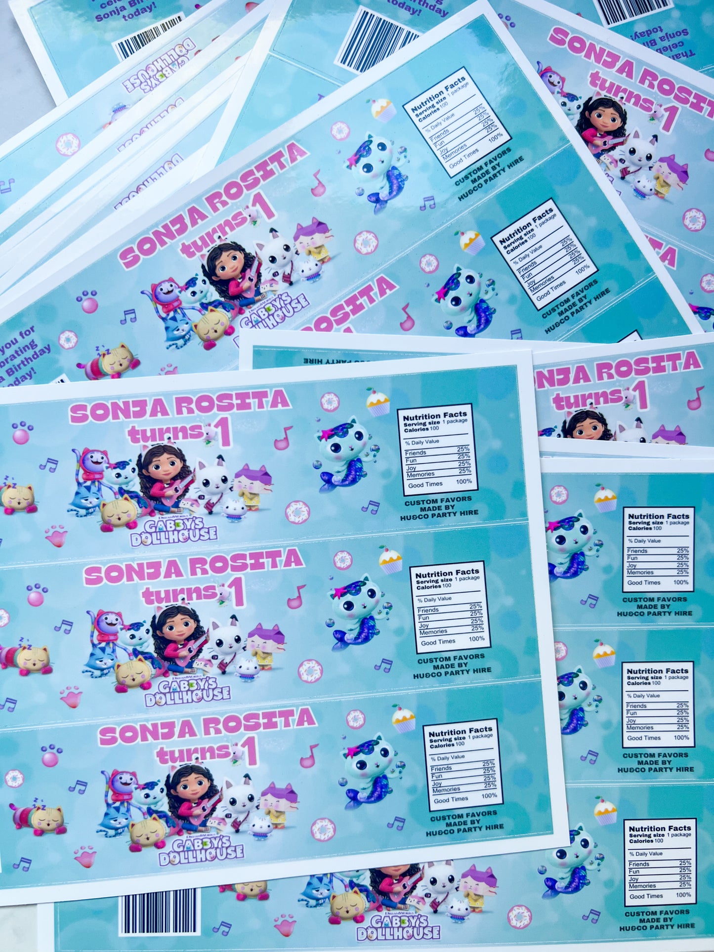 Water Bottle Labels