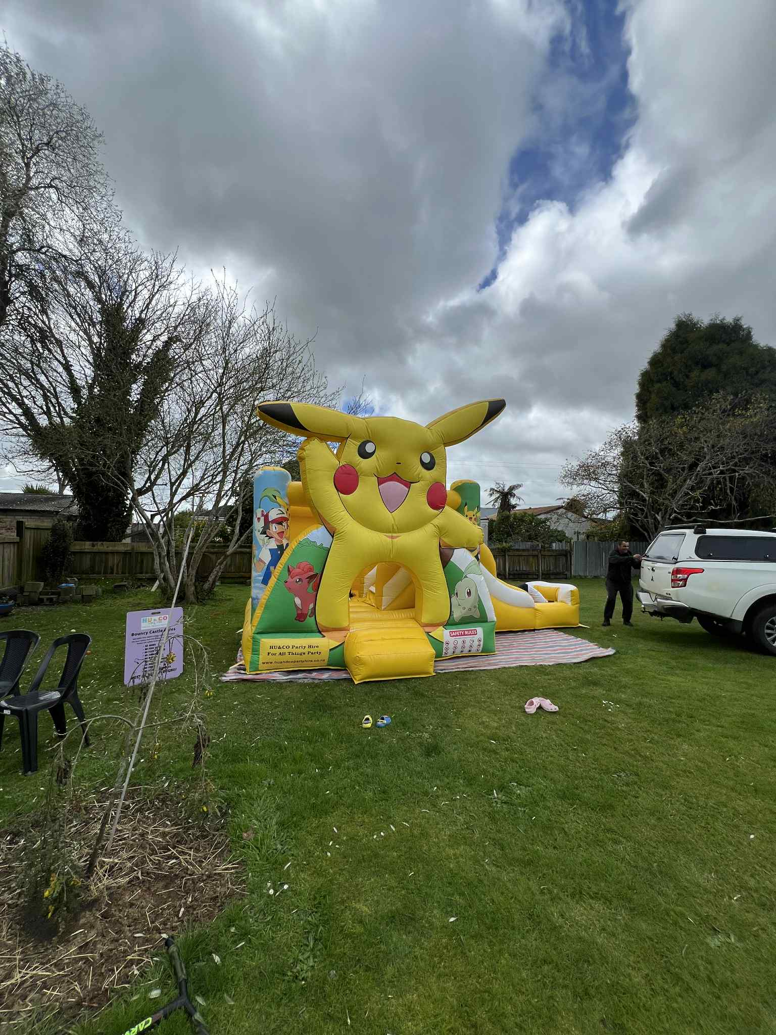 Pokémon Theme Inflatable Bouncy Castle Children Party Rental Hamilton