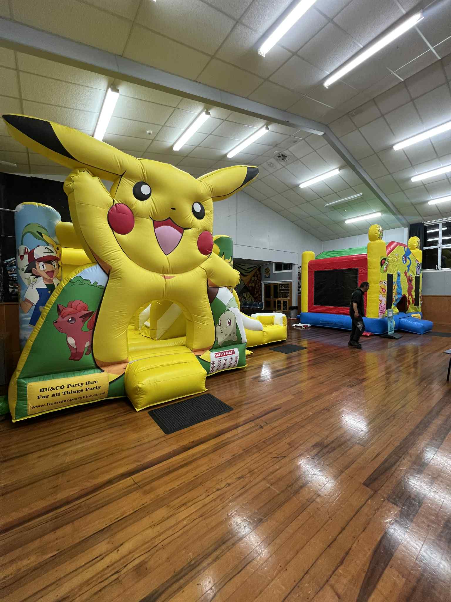 Pokémon Theme Inflatable Bouncy Castle Children Party Rental Hamilton
