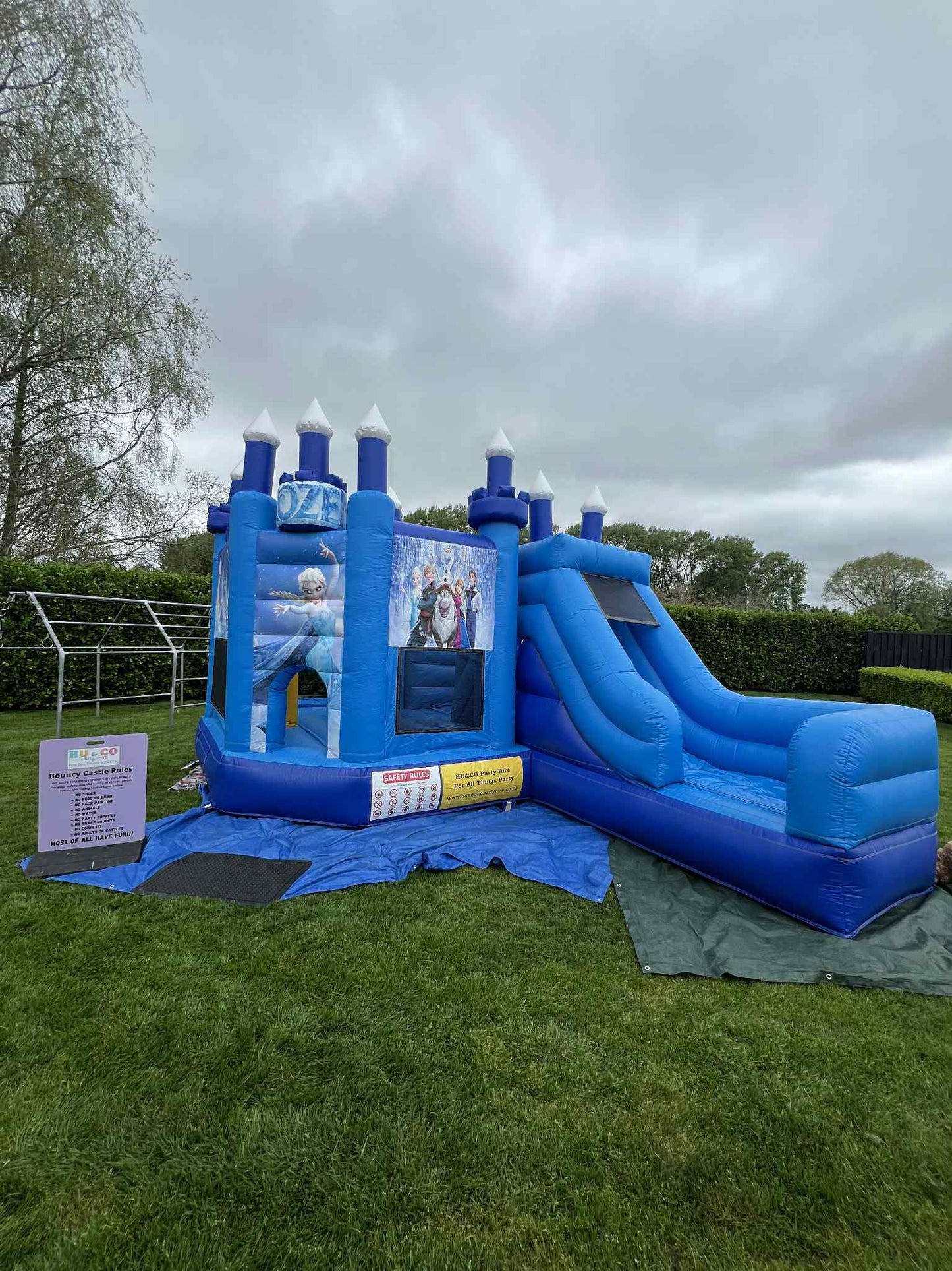 Frozen Theme Inflatable Bouncy Castle Children Party Rental Hamilton