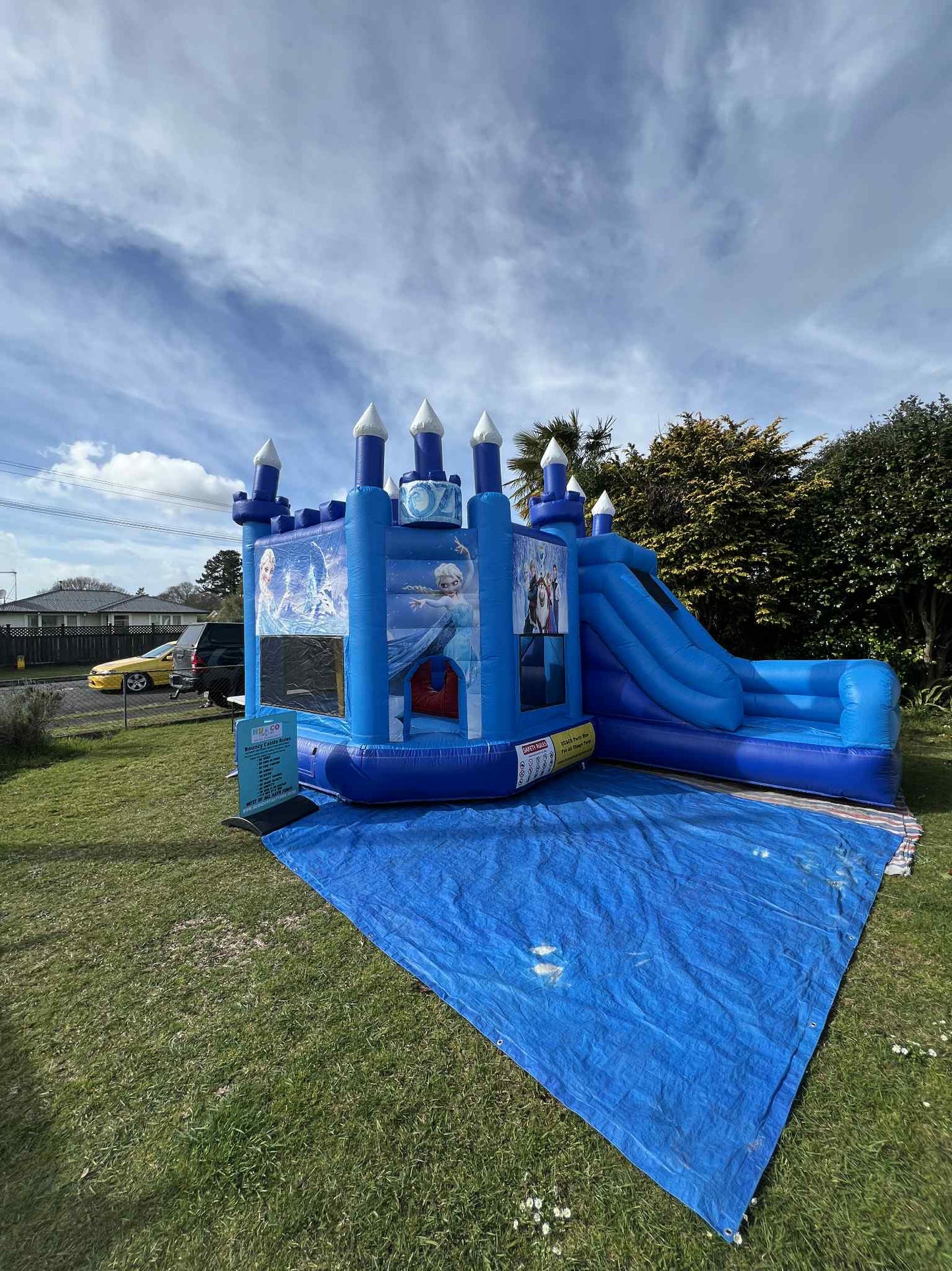 Frozen Theme Inflatable Bouncy Castle Children Party Rental Hamilton