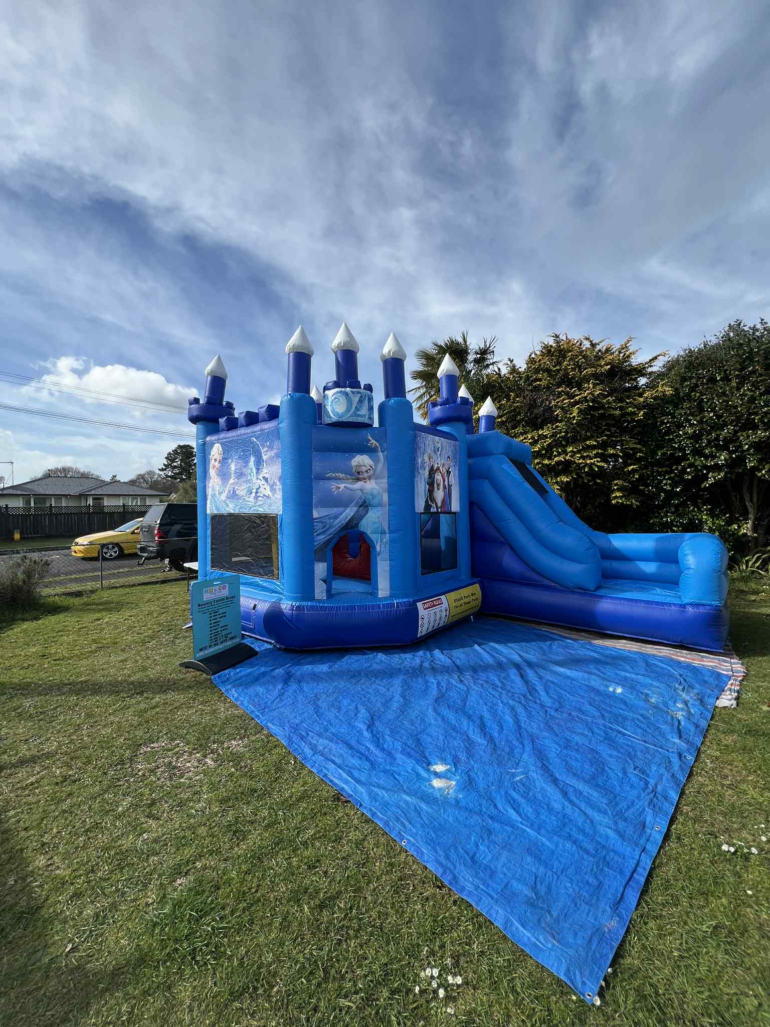 Frozen Theme Inflatable Bouncy Castle Children Party Rental Hamilton