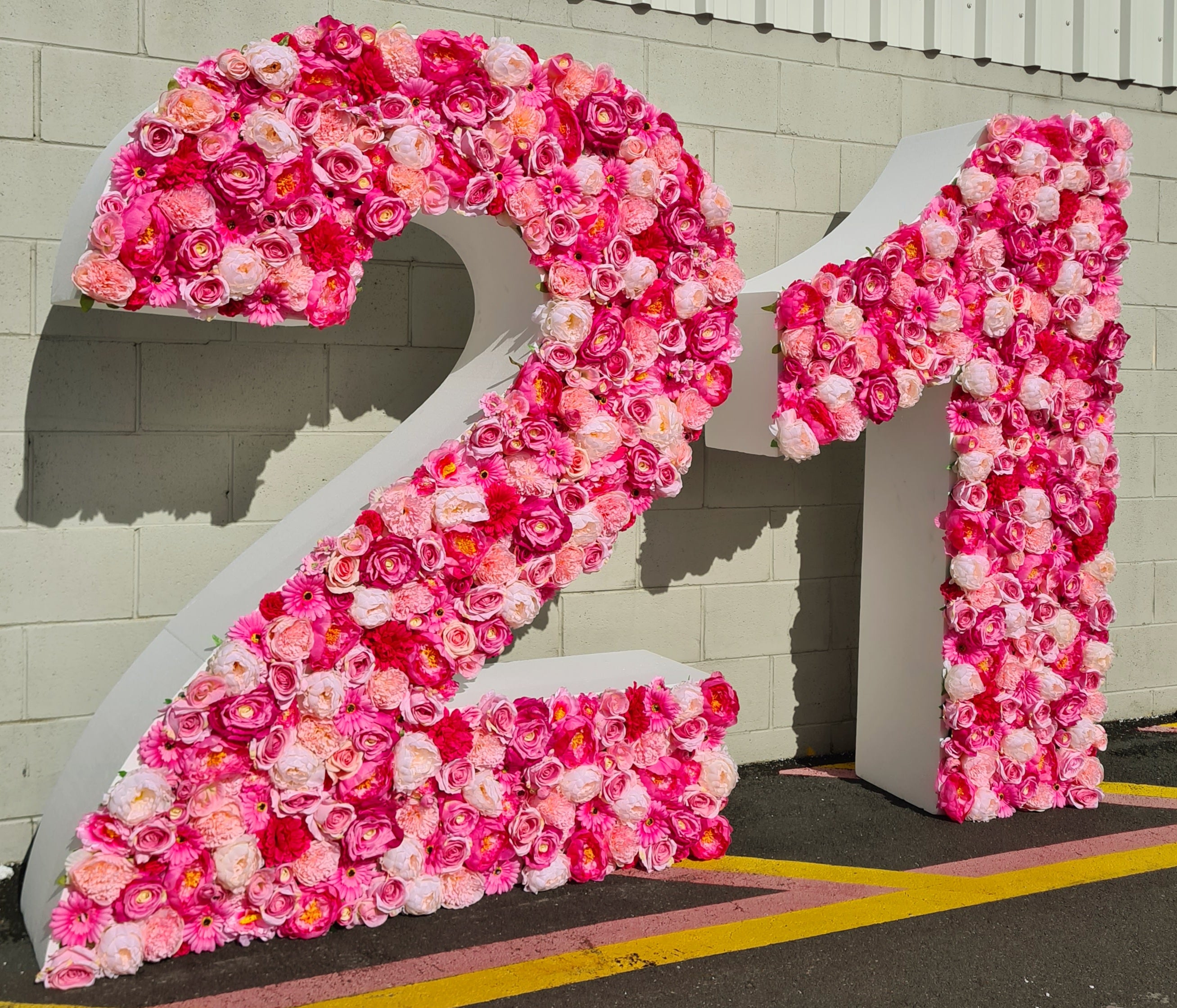 Floral 21 Numbers – HU&CO Party Hire